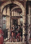 CARPACCIO, Vittore Arrival of the English Ambassadors (detail) g oil